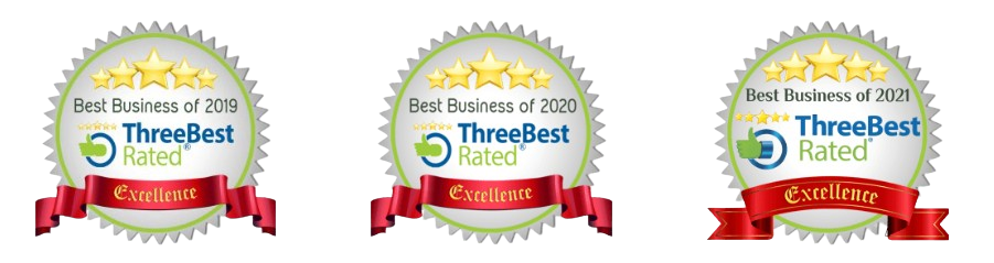 ThreeBest Rated Best Business 2019, 2020, 2021